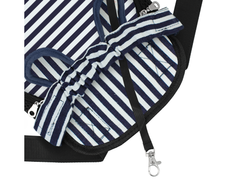 Рюкзак-кенгуру для животных DT834 Strip Dark Blue + White S