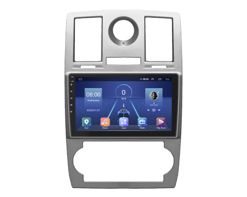 Штатная магнитола Lesko для Chrysler 300C I 2004-2011 экран 9" 6/128Gb 4G Wi-Fi GPS Top