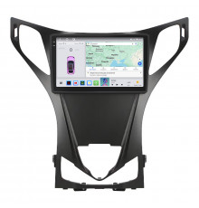 Штатная магнитола Lesko для Hyundai Azera II 2011-2014 экран 9" 4/64 QLED CarPlay 4G Wi-Fi GPS 360 Prime