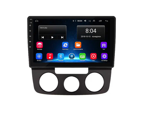 Штатная магнитола Lesko для Volkswagen Golf V Manual AC 2003-2008 экран 10" 2/32Gb Wi-Fi GPS Base