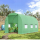 Садовая теплица 6 м2 (3 × 2 × 2 м) с окнами, армированная пленка UV-4, Зеленая (Польша)