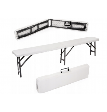 Скамья, лавка раскладная садовая туристическая 180см Польша (белая)