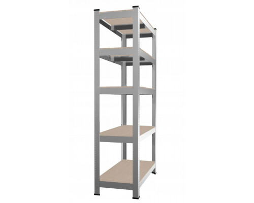 Стеллаж металлический 180x90x30 5 полок (серый)