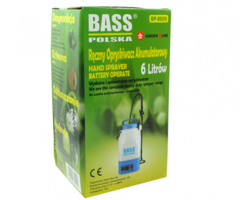 Плечевой аккумуляторный садовый опрыскиватель 6л Bass Polska 8609