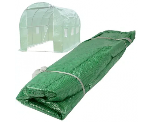 Пленка для теплицы 6 м2 (3х2х2м) 140 г/м2, UV, ветростойкая, морозостойкая, Зеленая