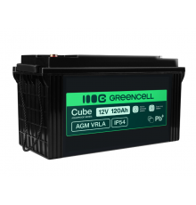 Аккумулятор Green Cell AGM VRLA 12V 120Ah IP54 для фотоэлектрических систем, яхт, лодок, солнечных панелей