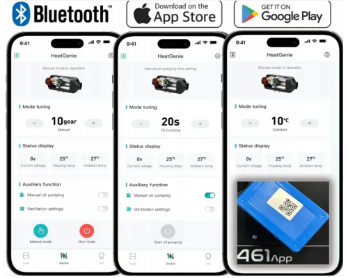 Дизельный автономный обогреватель TOOLME TM188 9 кВт с Bluetooth управлением и пультом