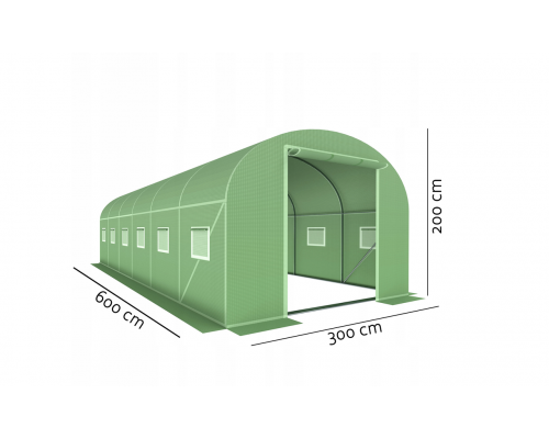 Садовая теплица 18 м² (6 х 3 х 2 м) Польша
