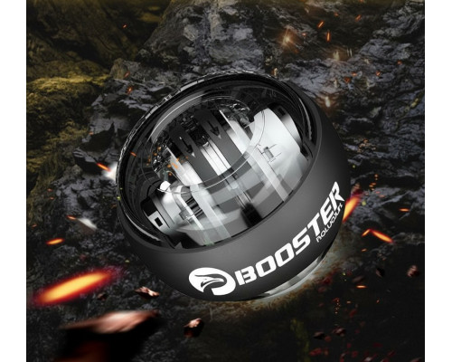 Гироскопический тренажер Booster Gyro Ball с LED-подсветкой для тренировки кисти, запястья и предплечья