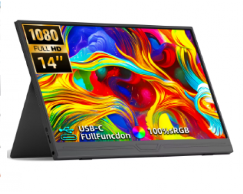 Портативний монітор ZSUS 14A black 14" 1920x1080 60 Гц