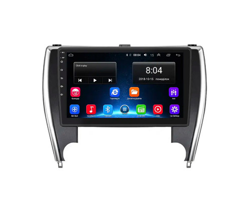 Штатная магнитола Lesko для Toyota Camry (USA) VII (XV50) Рестайлинг 2015-2017 экран 10" 2/32Gb Wi-Fi GPS Base