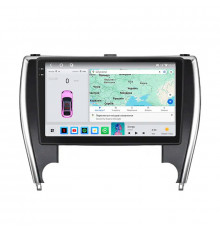 Штатная магнитола Lesko для Toyota Camry XV50 рестайлинг 2015-2017 с экраном 10" и QLED