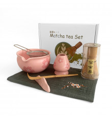 Набор Mavanto 5645 для приготовления чая матча 7 предметов Pink