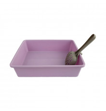 Туалет для кошек с лопаткой Taotaopets 263303-2 кошачий лоток Purple