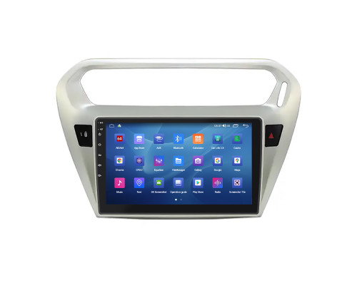 Штатная магнитола Lesko для Citroen C-Elysee I 2012-2016 экран 9" 4/64Gb CarPlay 4G Wi-Fi GPS Prime