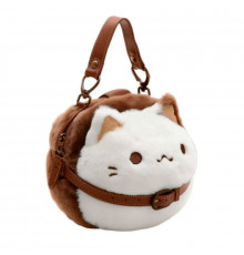 Сумка-игрушка плюшевый кот #068-1 Пушин детская меховая сумочка с котиком