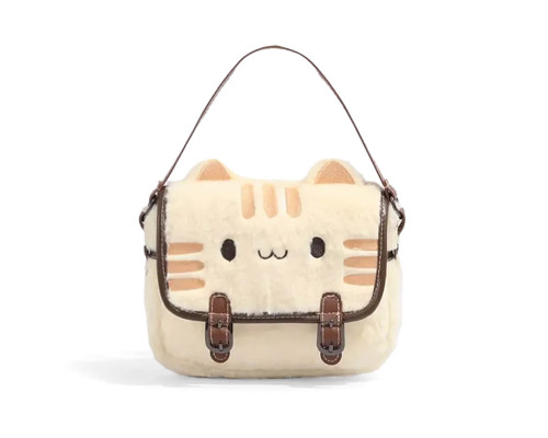 Плюшевая сумка #068-2 с котом Пушин детская меховая мини сумочка с котиком