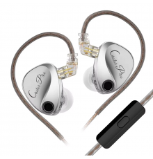 Навушники KZ Castor Pro з мікрофоном silver