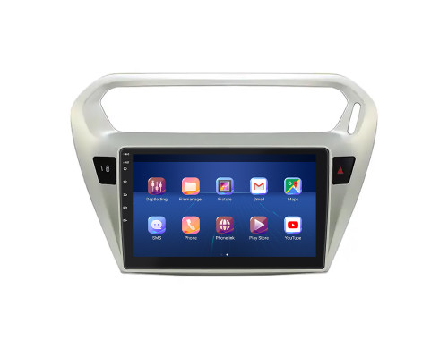 Штатная магнитола Lesko для Citroen C-Elysee I 2012-2016 экран 9" 2/32Gb 4G Wi-Fi GPS Top