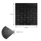 3D панель самоклеющаяся 700x770x3мм кирпич Черный (019-3) SW-00000584