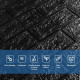 3D панель самоклеющаяся 700x770x3мм кирпич Черный (019-3) SW-00000584