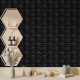 3D панель самоклеющаяся 700x770x3мм кирпич Черный (019-3) SW-00000584