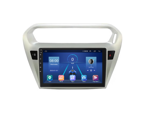 Штатная магнитола Lesko для Citroen C-Elysee I 2012-2016 экран 9" 6/128Gb 4G Wi-Fi GPS Top