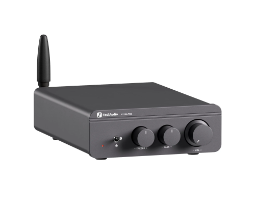Підсилювач звуку Fosi Audio BT20A Pro gray + блок живлення 32V. Bluetooth 5.0, 2x300W