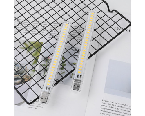 Лампа светодиодная USB H1926-24 LED для повербанка Тёплый свет
