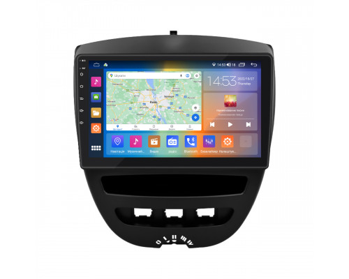 Штатная магнитола Lesko для Citroen C1 I 2005-2008 экран 10" 2/32Gb CarPlay 4G Wi-Fi GPS Prime