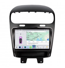 Штатная магнитола Lesko для Fiat Freemont  2011-2016 экран 9" 4/64 QLED CarPlay 4G Wi-Fi GPS 360 Prime
