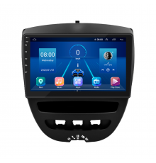 Штатная магнитола Lesko для Citroen C1 I 2005-2008 экран 10" 2/32Gb 4G Wi-Fi GPS Top