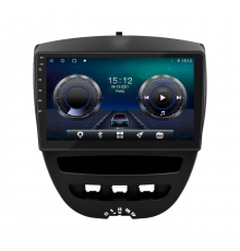 Штатная магнитола Lesko для Citroen C1 I 2005-2008 экран 10" 4/64Gb 4G Wi-Fi GPS Top