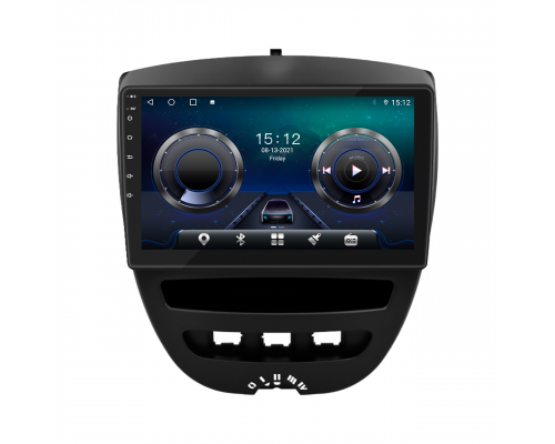 Штатная магнитола Lesko для Citroen C1 I 2005-2008 экран 10" 4/64Gb 4G Wi-Fi GPS Top