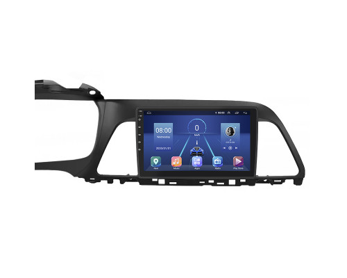 Штатная магнитола Lesko для Hyundai Sonata VII (LF) 2014-2017 экран 9" 4/64Gb 4G Wi-Fi GPS Top