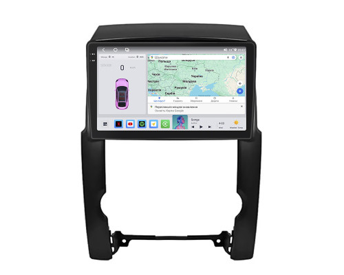 Штатная магнитола Lesko для Kia Sorento II 2009-2012 экран 10" 4/64 QLED CarPlay 4G Wi-Fi GPS 360 Prime