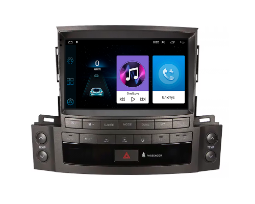 Штатная магнитола Lesko для Lexus LX III Рестайлинг 2012-2015 экран 9" 1/16Gb Wi-Fi GPS Base