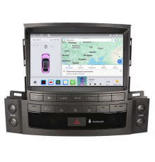 Штатная магнитола Lesko для Lexus LX III Рестайлинг 2012-2015 экран 9" 4/64 QLED CarPlay 4G Wi-Fi GPS 360 Prime
