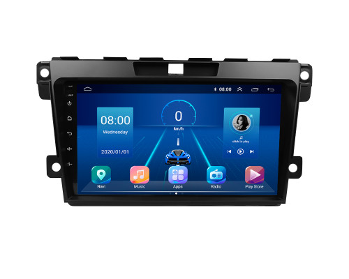 Штатная магнитола Lesko для Mazda CX-7 I 2006-2009 экран 9" 4/64Gb 4G Wi-Fi GPS Top