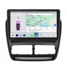 Штатная магнитола Lesko для Opel Combo D 2011-2017 экран 10" 4/64 QLED CarPlay 4G Wi-Fi GPS 360 Prime