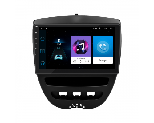 Штатная магнитола Lesko для Citroen C1 I Рестайлинг 2008-2012 экран 10" 1/16Gb Wi-Fi GPS Base