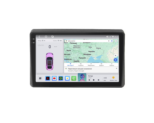 Штатная магнитола Lesko для Opel Movano  2019-2021 экран 10" 4/64 QLED CarPlay 4G Wi-Fi GPS 360 Prime