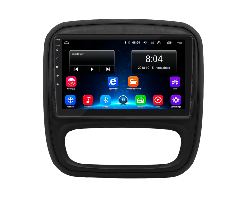 Штатная магнитола Lesko для Opel Vivaro B 2014-2018 экран 9" 1/16Gb Wi-Fi GPS Base