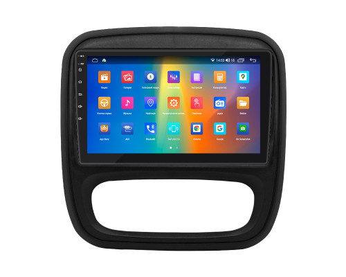 Штатная магнитола Lesko для Opel Vivaro B 2014-2018 экран 9" 4/64Gb CarPlay 4G Wi-Fi GPS Prime
