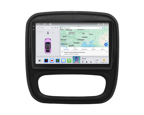 Штатная магнитола Lesko для Opel Vivaro B 2014-2018 экран 9" 4/64 QLED CarPlay 4G Wi-Fi GPS 360 Prime