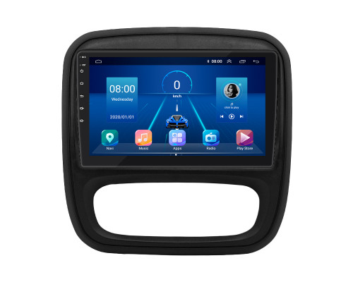 Штатная магнитола Lesko для Opel Vivaro B 2014-2018 экран 9" 2/32Gb 4G Wi-Fi GPS Top