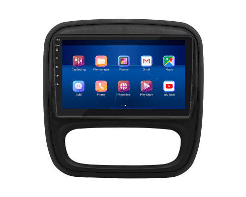 Штатная магнитола Lesko для Opel Vivaro B 2014-2018 экран 9" 2/32Gb 4G Wi-Fi GPS Top