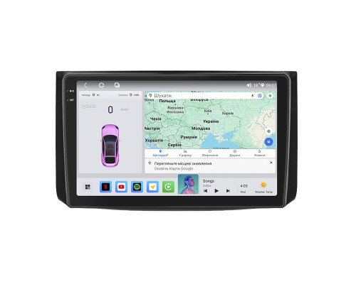 Штатная магнитола Lesko для Ravon Nexia R3  2015-2020 экран 9" 4/64 QLED CarPlay 4G Wi-Fi GPS 360 Prime