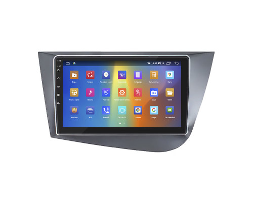 Штатная магнитола Lesko для SEAT Leon II Рестайлинг 2009-2012 экран 9" 2/32Gb CarPlay 4G Wi-Fi GPS Prime