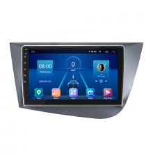 Штатная магнитола Lesko для SEAT Leon II Рестайлинг 2009-2012 экран 9" 2/32Gb 4G Wi-Fi GPS Top